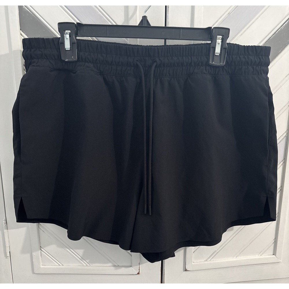 Athleta Women's XL Black Elastic Waist Activewear Running‎ Crossroads Shorts - Picture 3 of 16